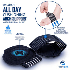 Fittest Pro funda compresiva puesta bajo calcetín mejora soporte