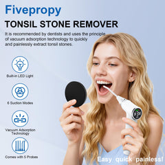 Fivepropy conjunto de sondas vidrio y silicona para opciones seguras