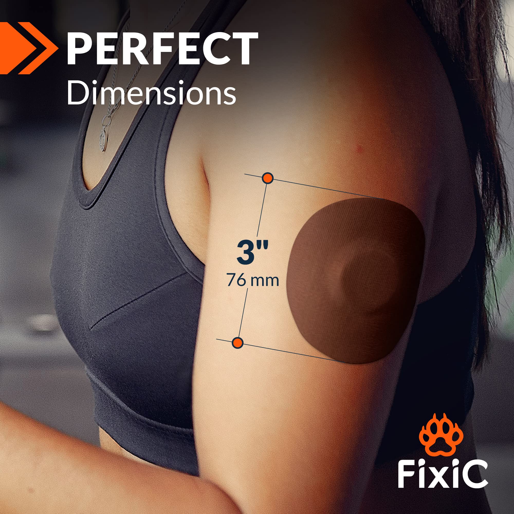 Comparación de tamaño Fixic junto a un sensor Libre, asegura compatibilidad visual rápida
