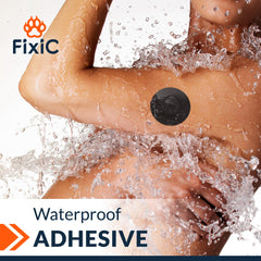 Fixic detalle del borde sin adhesivo que protege el sensor y la piel