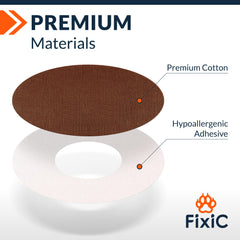 Detalle de textura del material Fixic que muestra elasticidad y transpirabilidad beneficiosa