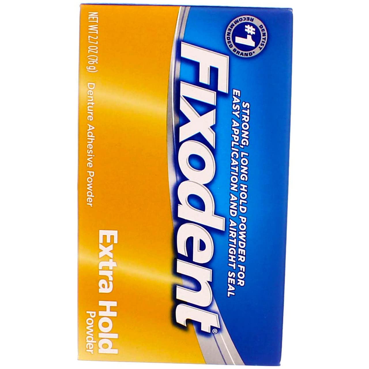 Persona colocando prótesis con Fixodent mostrando su uso práctico diario