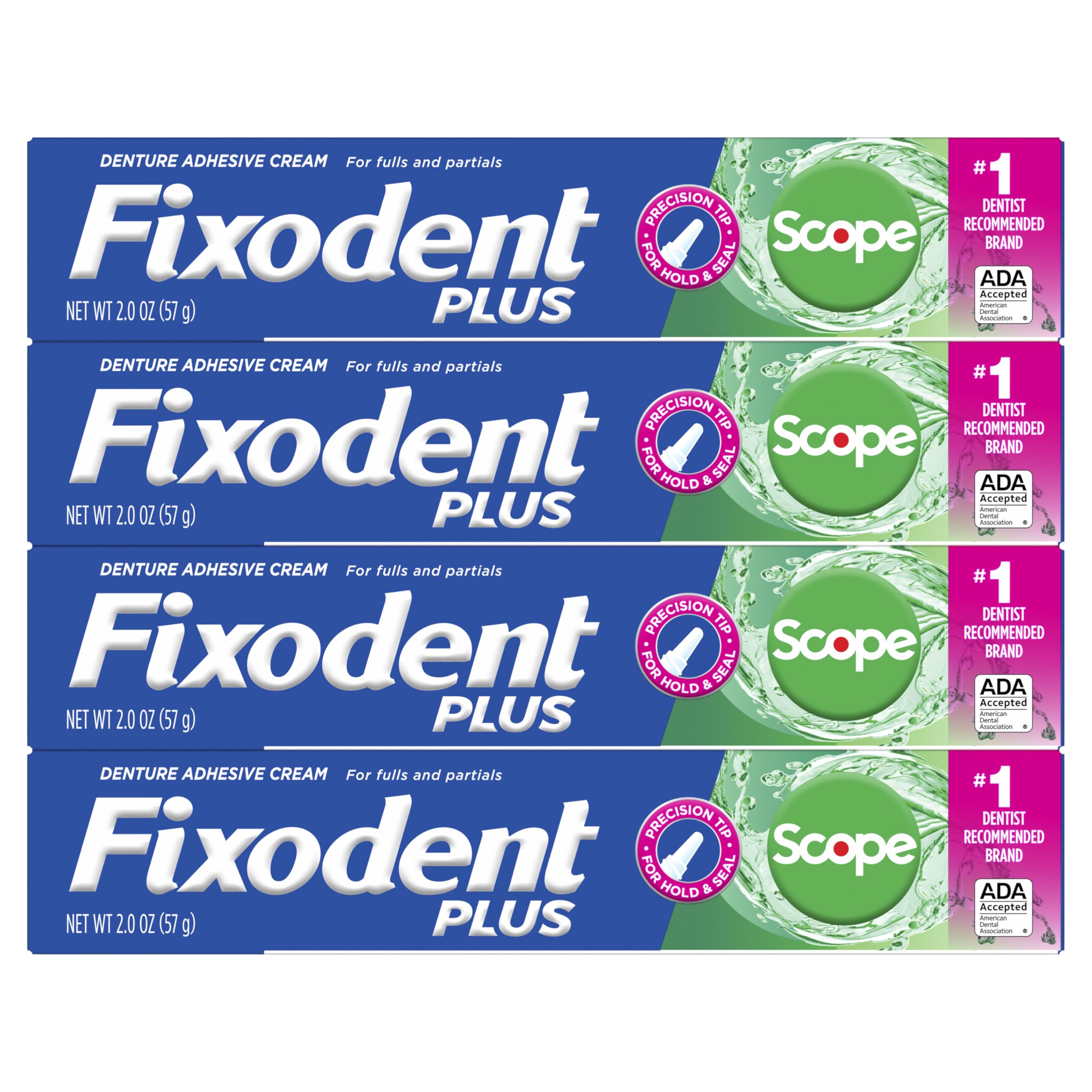 Etiqueta de Fixodent con información clara que ayuda a elegir el producto correcto