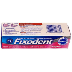 Fixodent textura cremosa en primer plano que facilita sujeción y confort