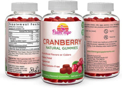 Etiqueta Flamingo Supplements con sellos vegano, halal y kosher visibles
