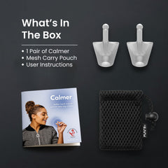 FLARE AUDIO Calmer colocado en oreja lateral mejora escucha sin bloquear