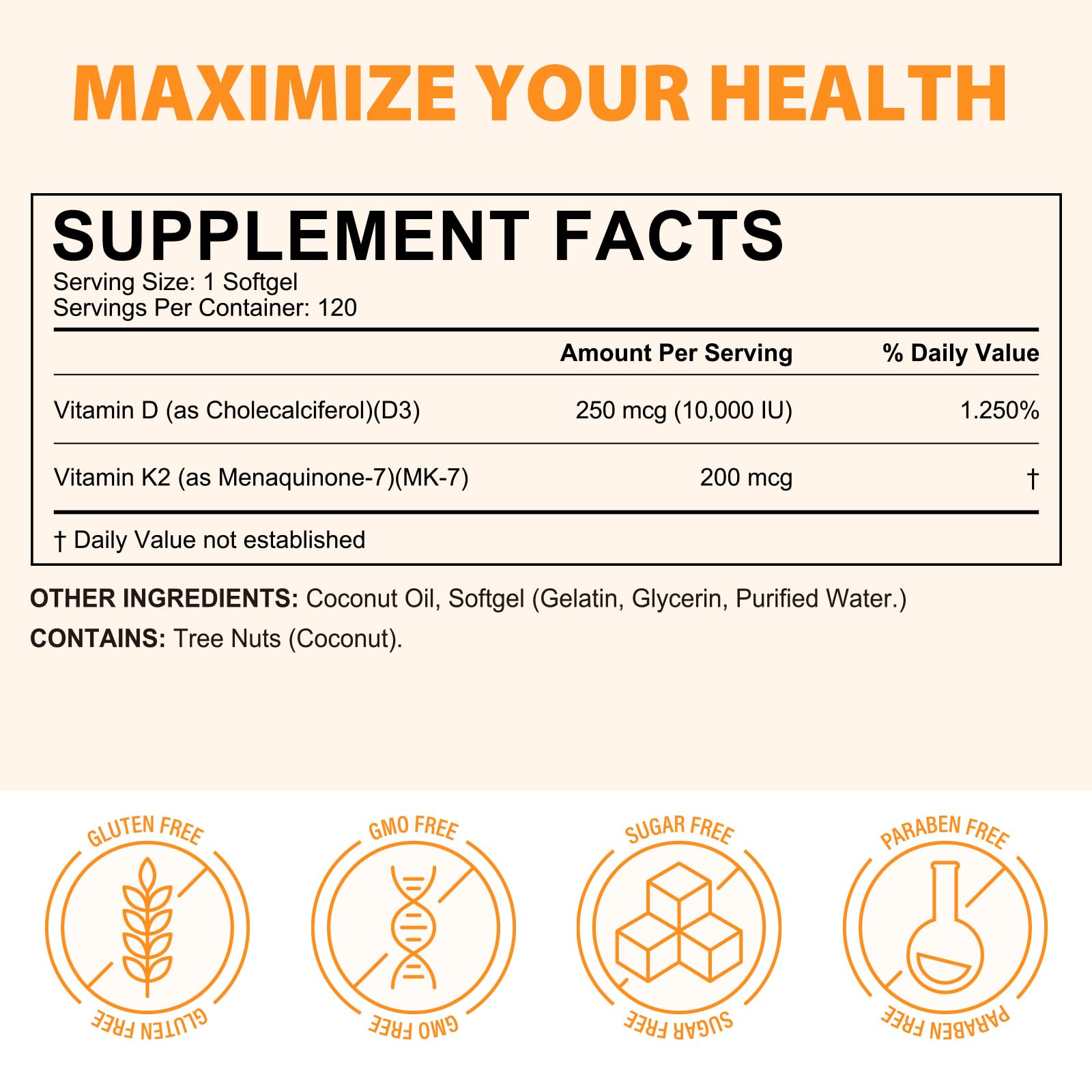 flasture aceite de coco como ingrediente para mejor absorción