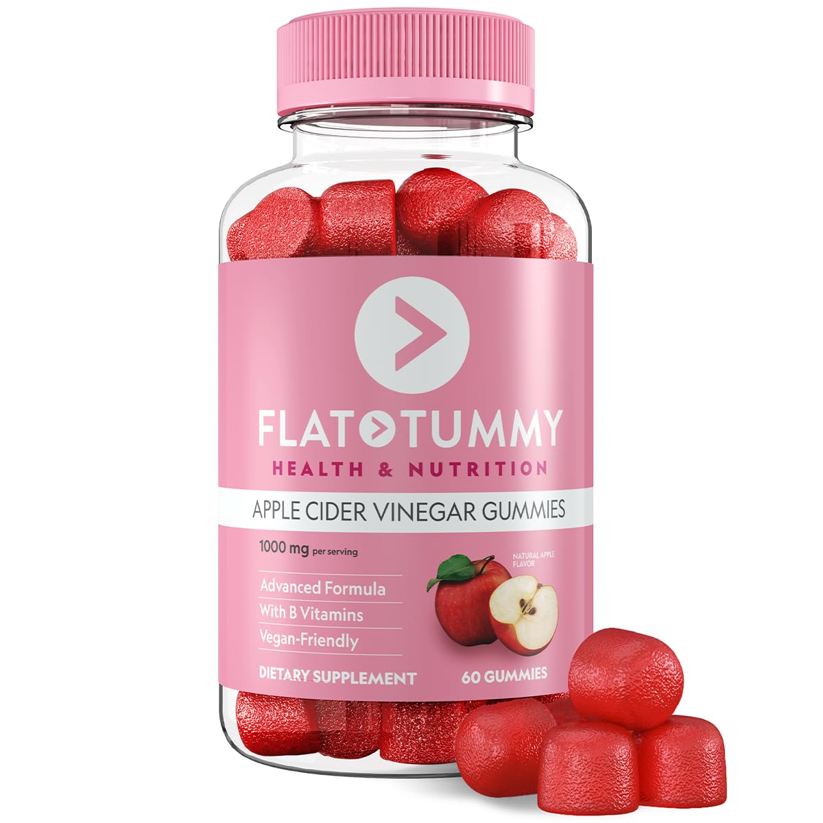 Flat Tummy empaque frontal mostrando el frasco y beneficios