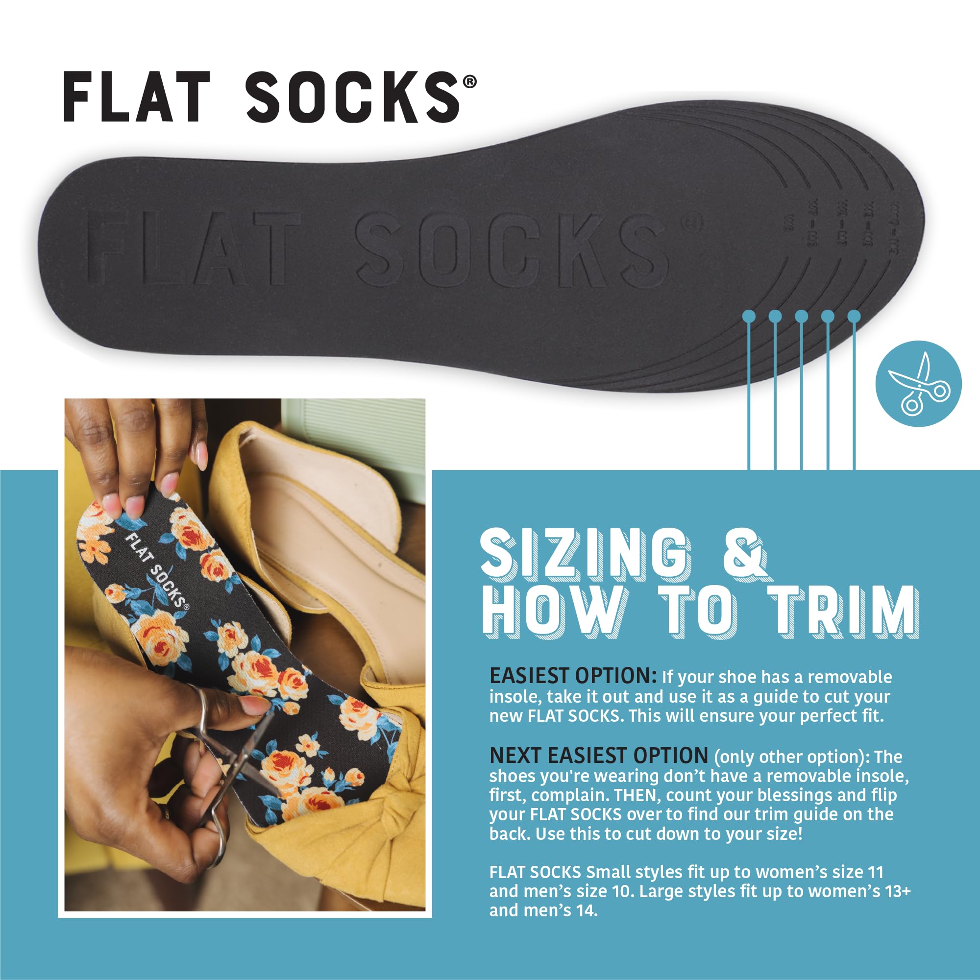 FLAT SOCKS comparación de grosor que evidencia ajuste delgado y comodidad