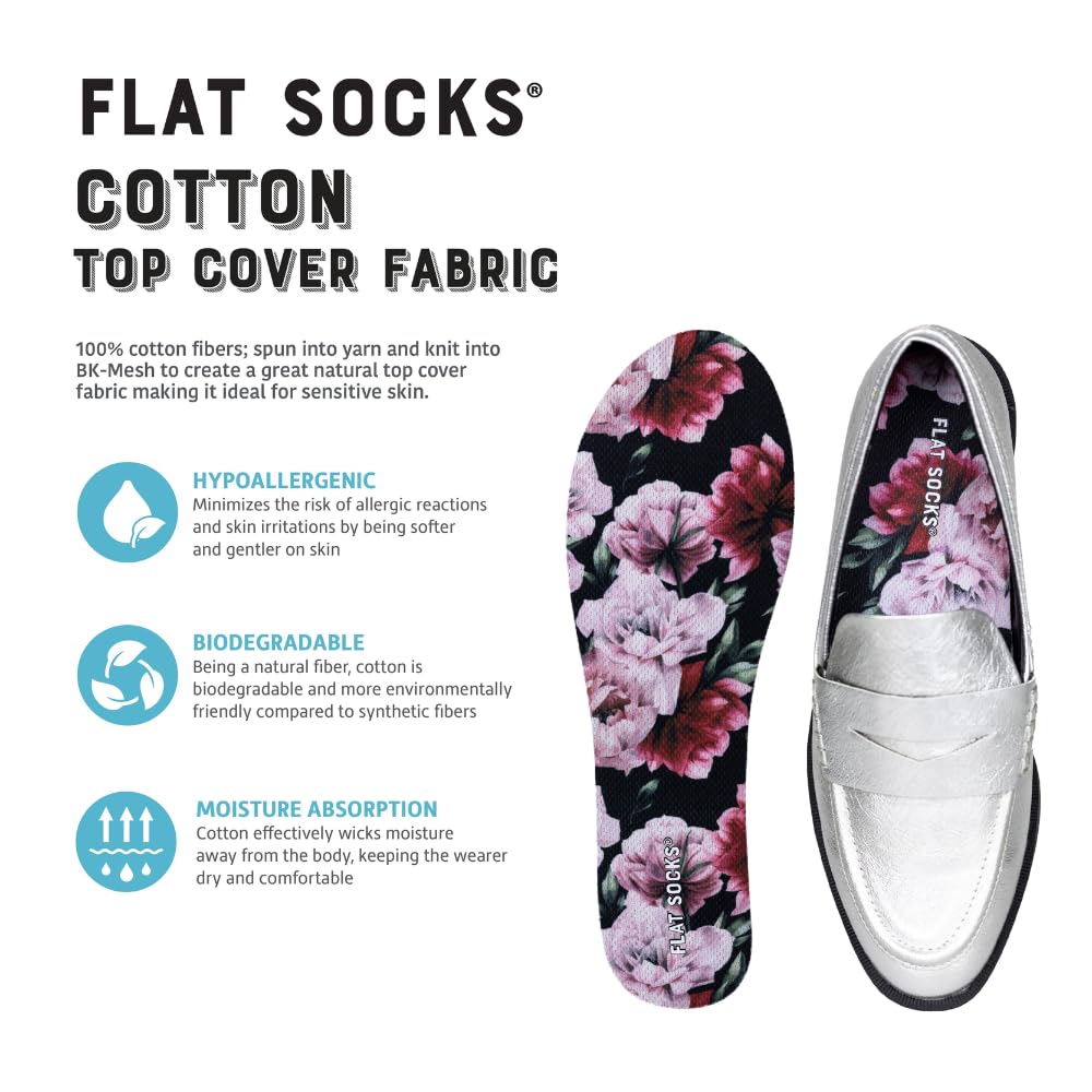 FLAT SOCKS perfil fino mostrando acolchado ligero y confort sin volumen