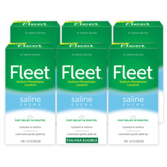 Fleet enema salina vista frontal, solución lista para alivio rápido