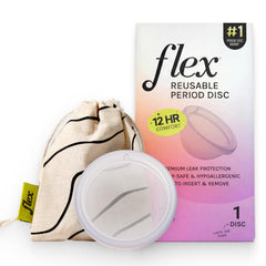 FLEX disco frontal mostrando forma y tamaño con comodidad.