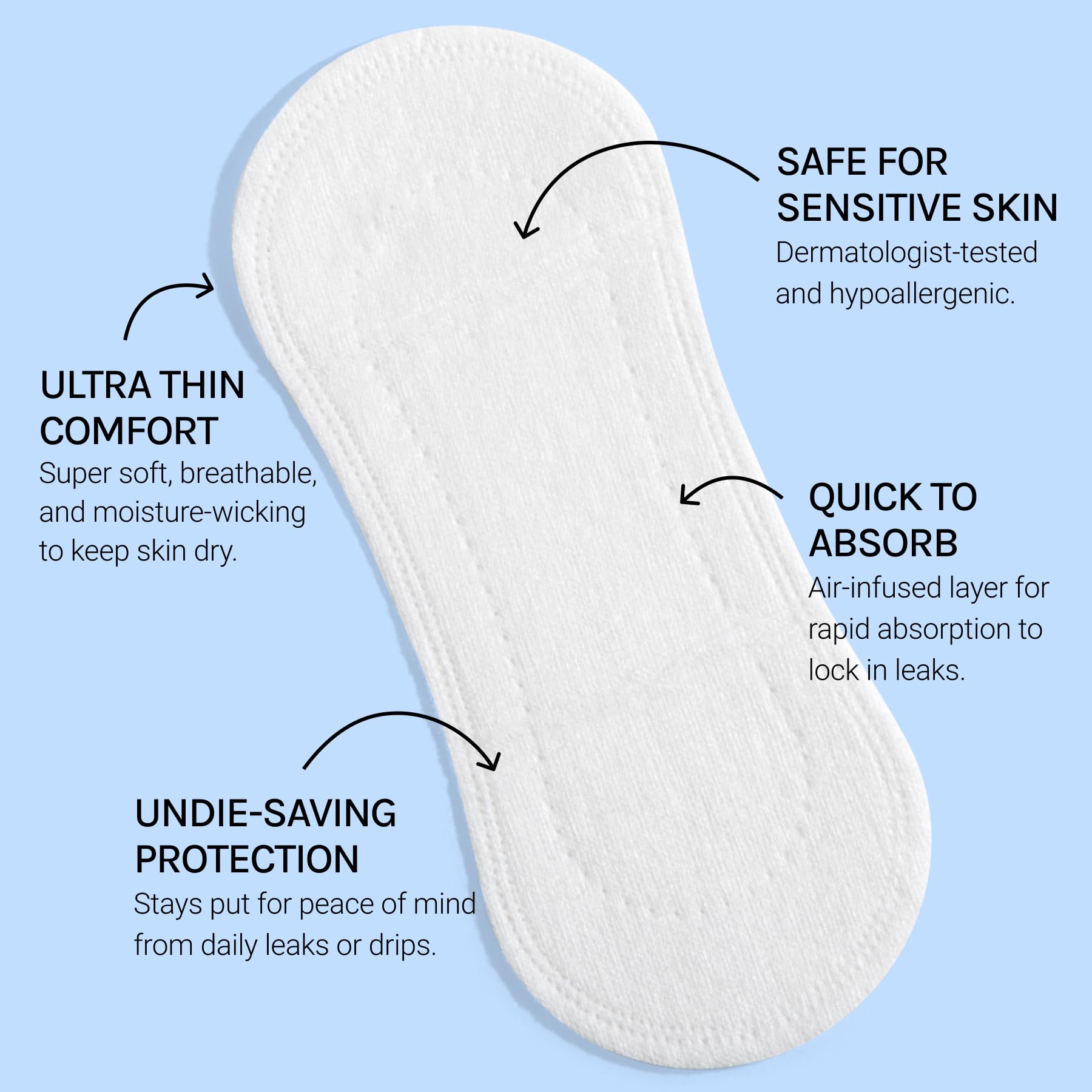 Protector FLEX en ropa interior en uso, protección discreta y sin volumen visible
