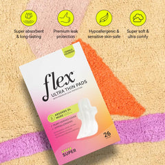 FLEX núcleo con cinco capas en corte, máxima absorción sin volumen