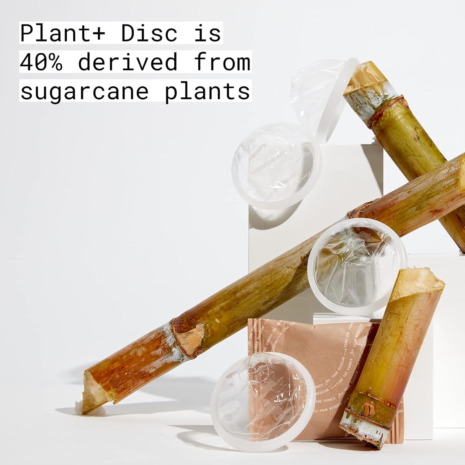 Comparación visual de la capacidad de FLEX Plant+ Disc con cinco tampones super mostrando volumen