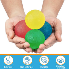 FlintRehab cuatro pelotas de colores para progresión de fuerza