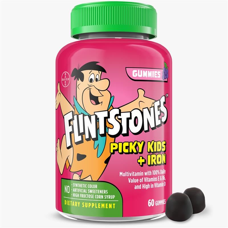 Flintstones frasco frontal 60 gomitas muestra confianza de padres