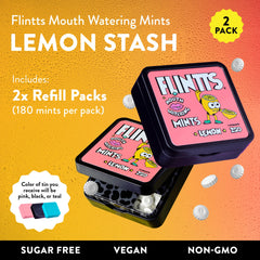 Flintts textura de la mint cerca destacando efervescencia y activación salival