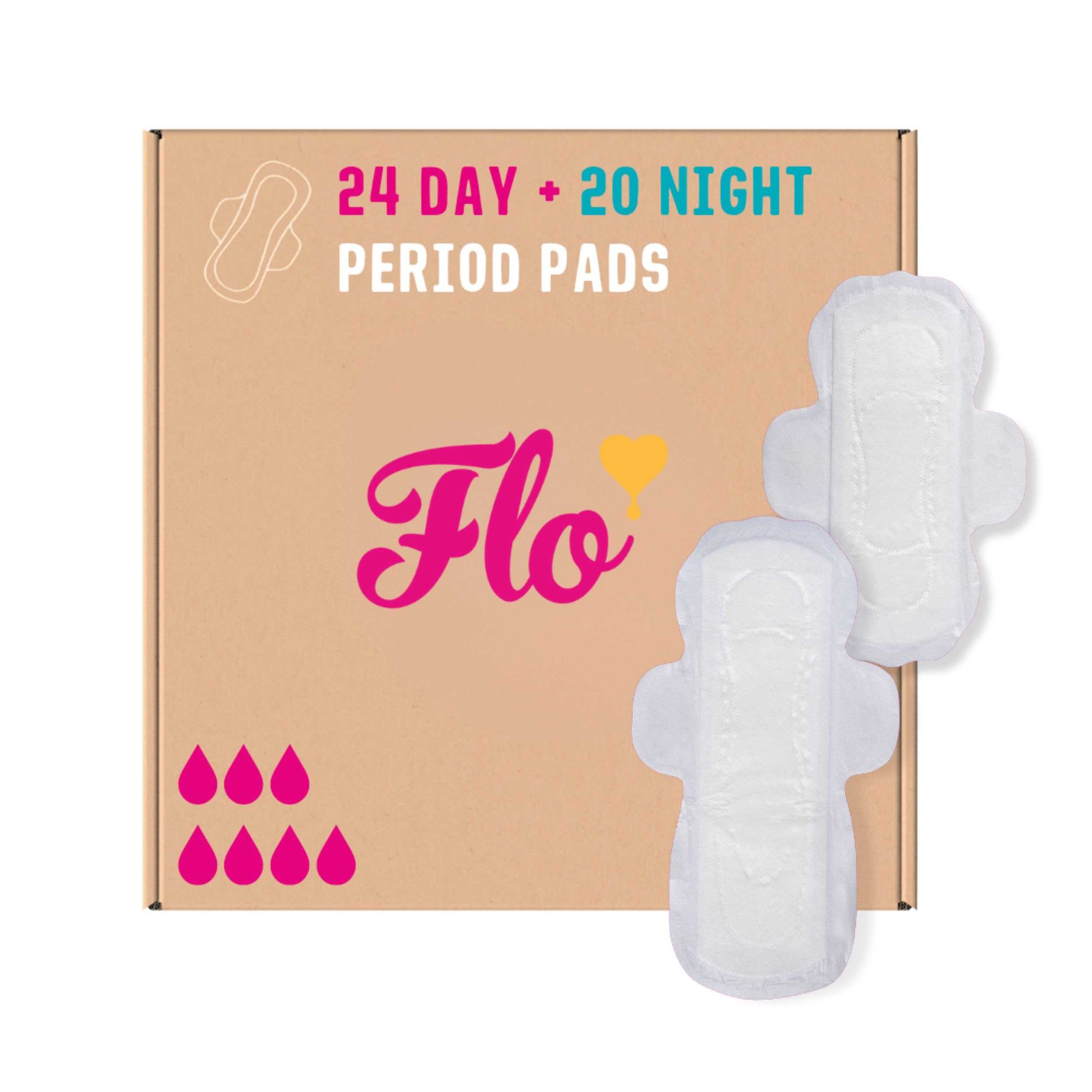 FLO paquete frontal con Day y Night mostrando protección y cantidad