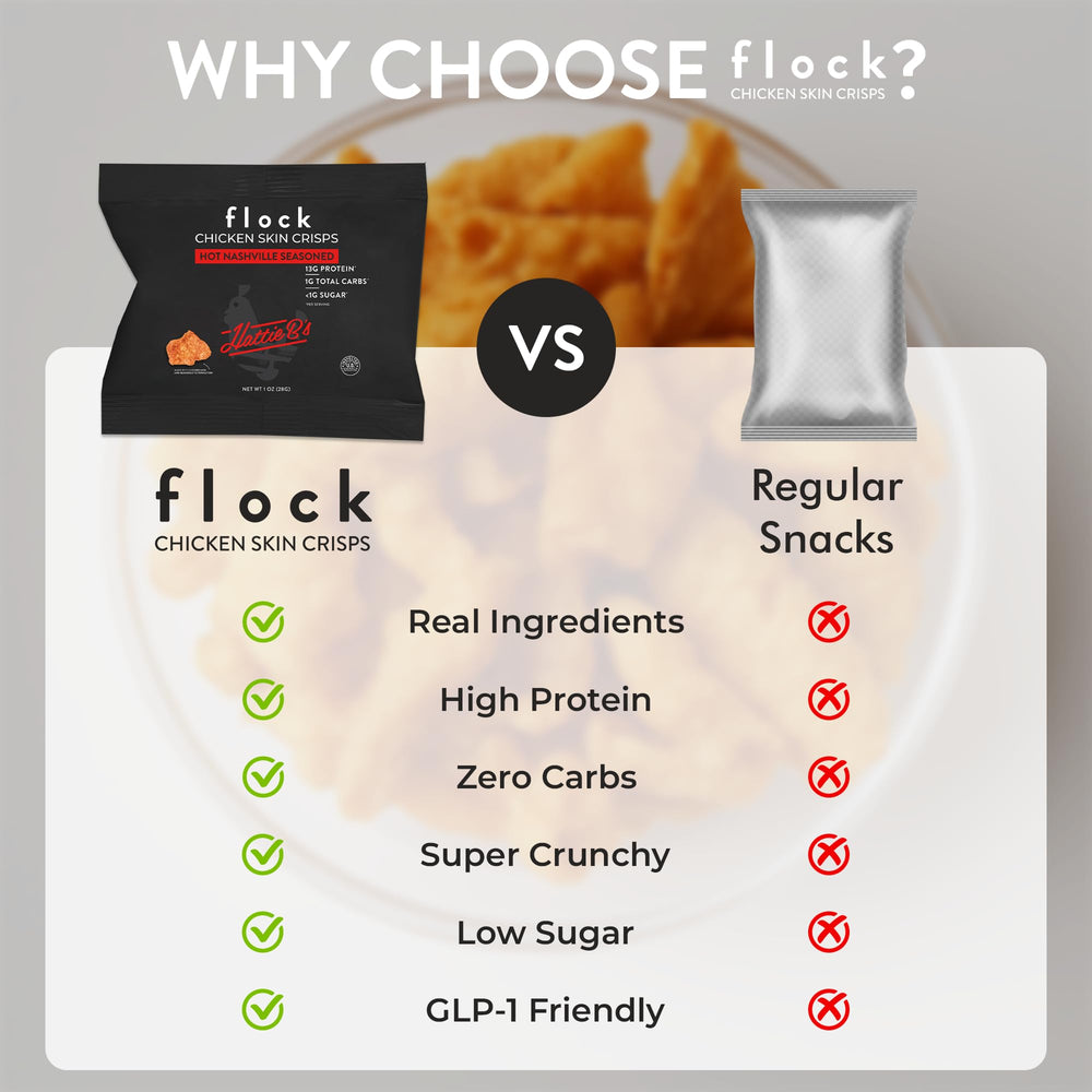Flock etiqueta con ingredientes reales, beneficio: transparencia y limpieza