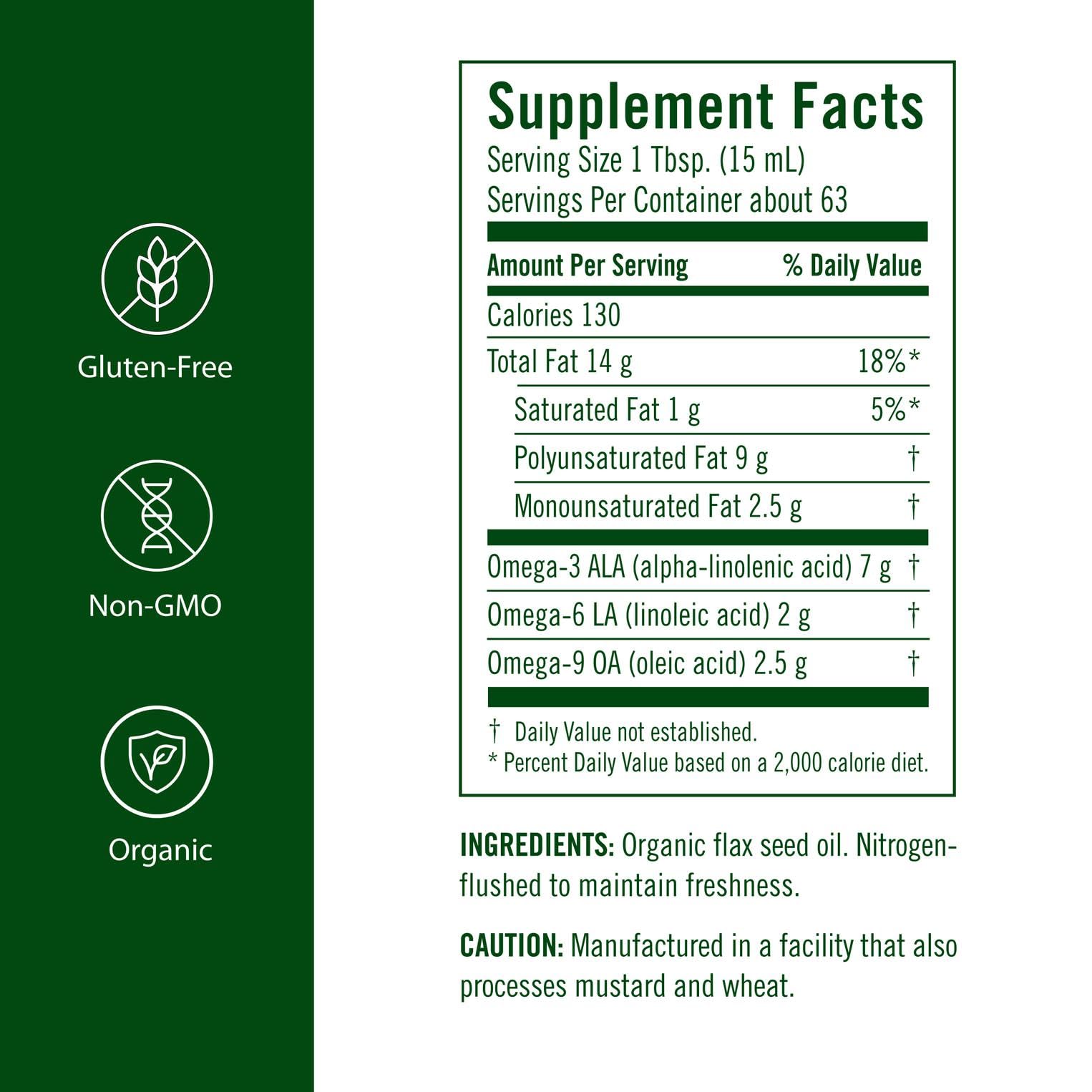 Flora Aceite de Linaza, omega-3 y omega-6, ideal para enriquecer recetas.