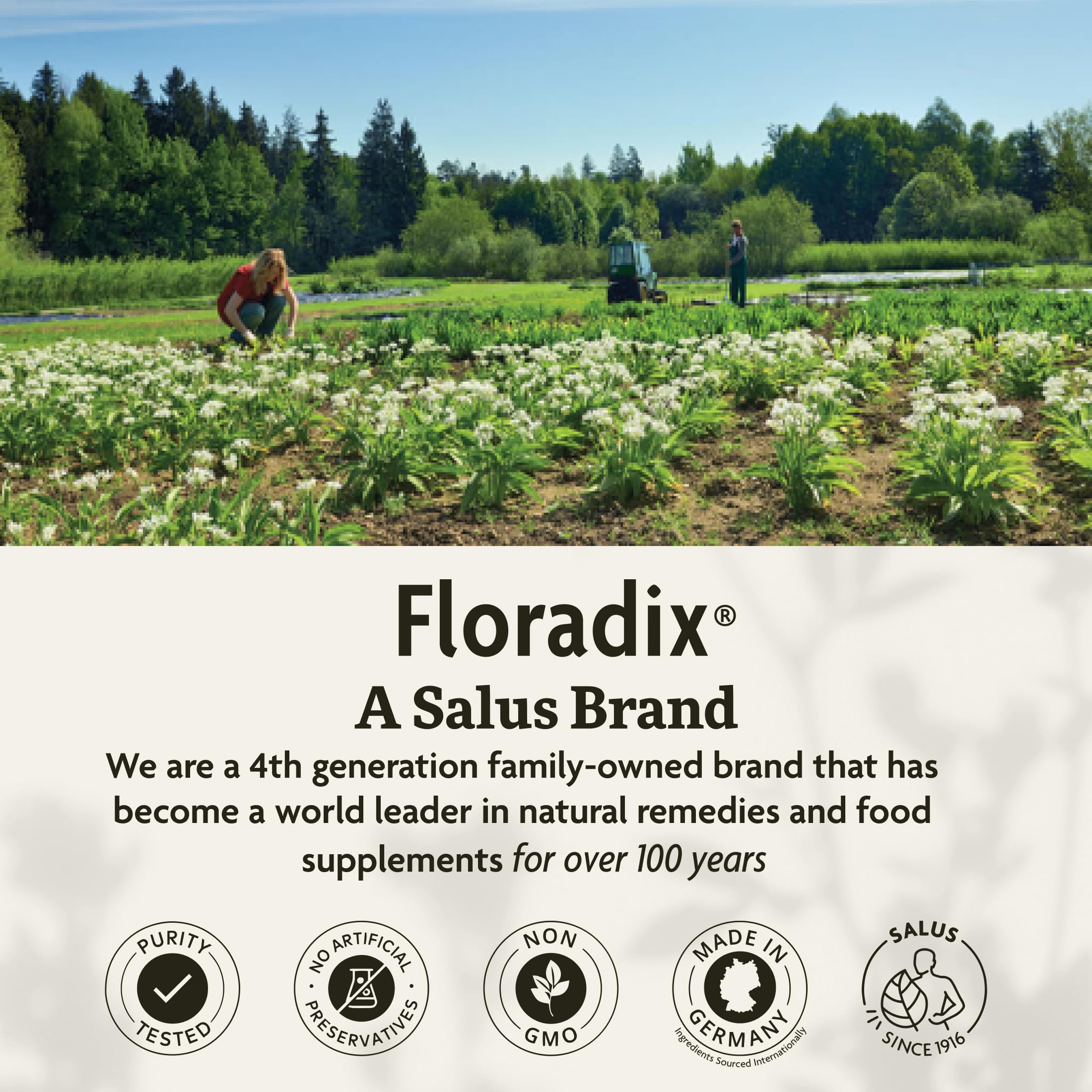 Floradix ingredientes naturales y jugos, beneficio: formulación suave