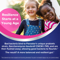 Comparación de tamaño entre un stick Florastor y una cápsula para entender la equivalencia