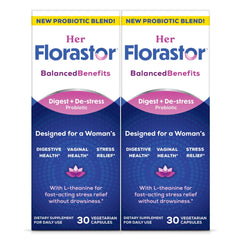 Florastor envase frontal mostrando diseño y propósito para bienestar femenino