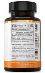 Florida Herbal Pharmacy cápsula sostenida en mano para referencia de tamaño