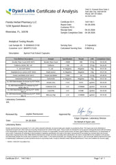 Florida Herbal Pharmacy cápsulas desplegadas sobre mesa natural para uso diario