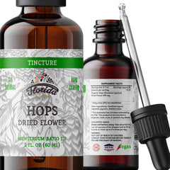 FLORIDA HERBS frasco frente mostrando marca y formato 2 oz, práctica dosificación