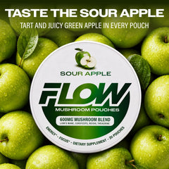 Flow Pouches pouch junto a mano para comparar tamaño y facilidad de transporte