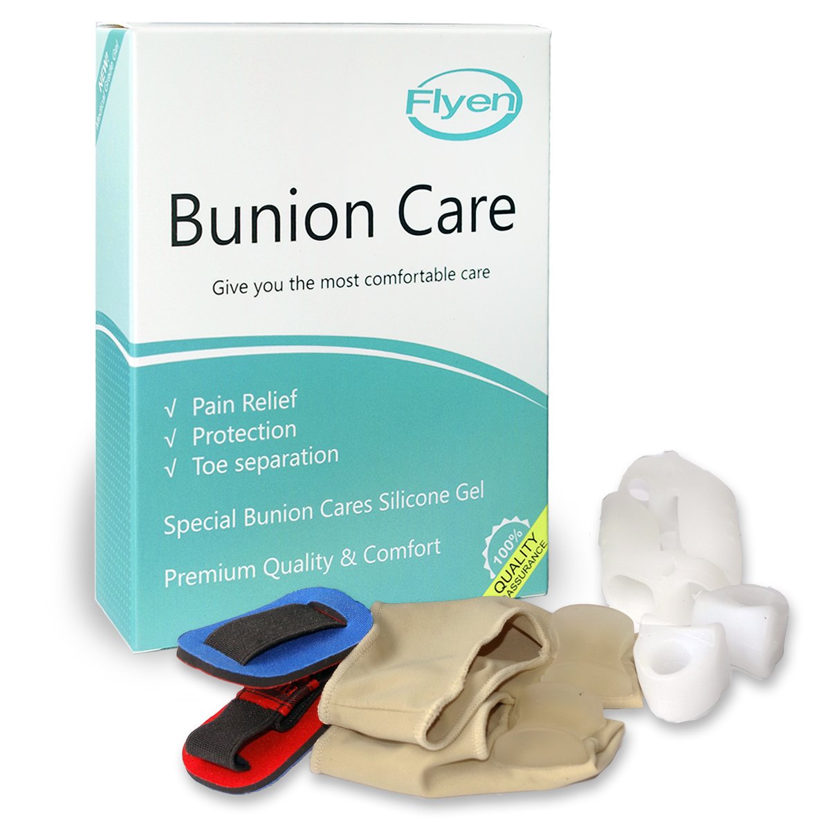Detalle de silicona médica Flyen, textura suave y flexible para confort