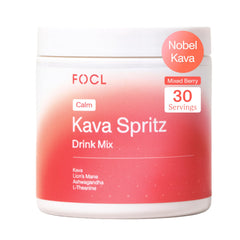 FOCL envase frontal mostrando diseño y sabor mixed berry, fácil de identificar
