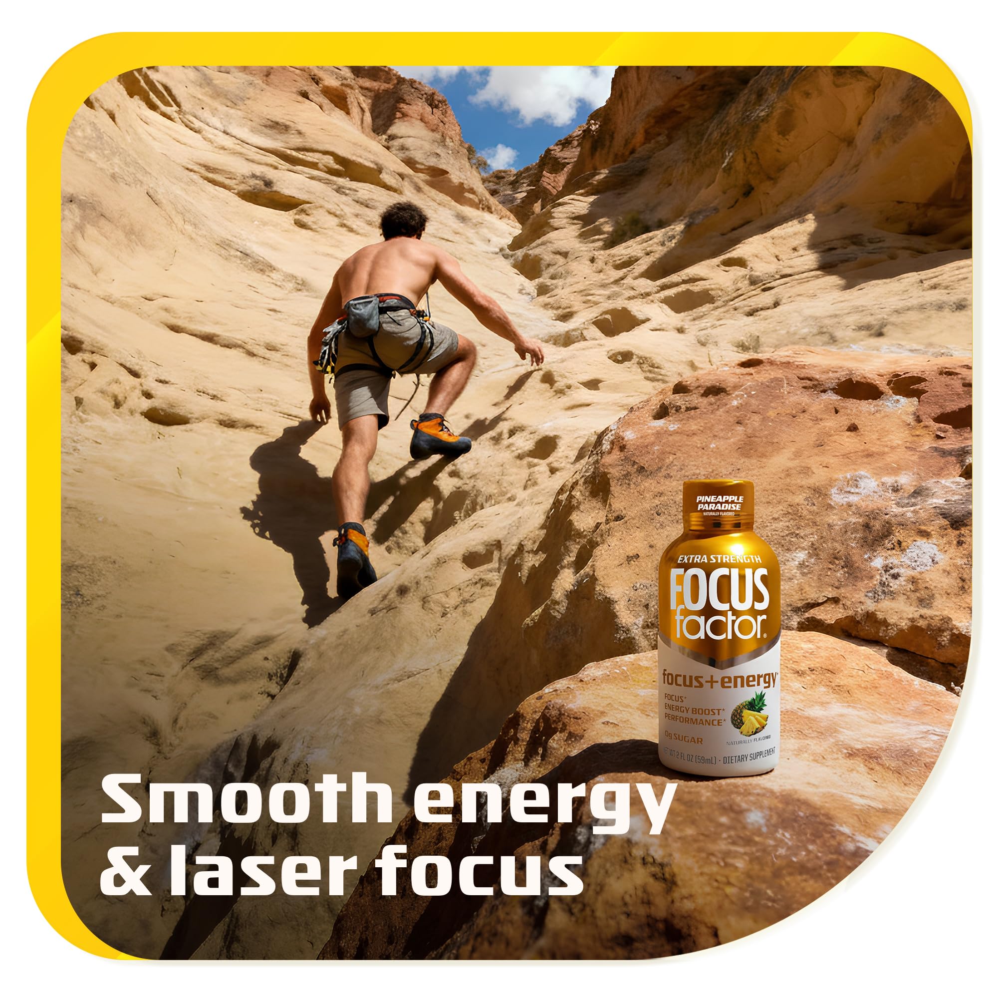 Focus Factor comparación tamaño del shot junto a objetos para referencia