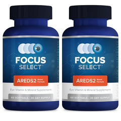 Focus Vision Supplements envase frontal y beneficios visibles