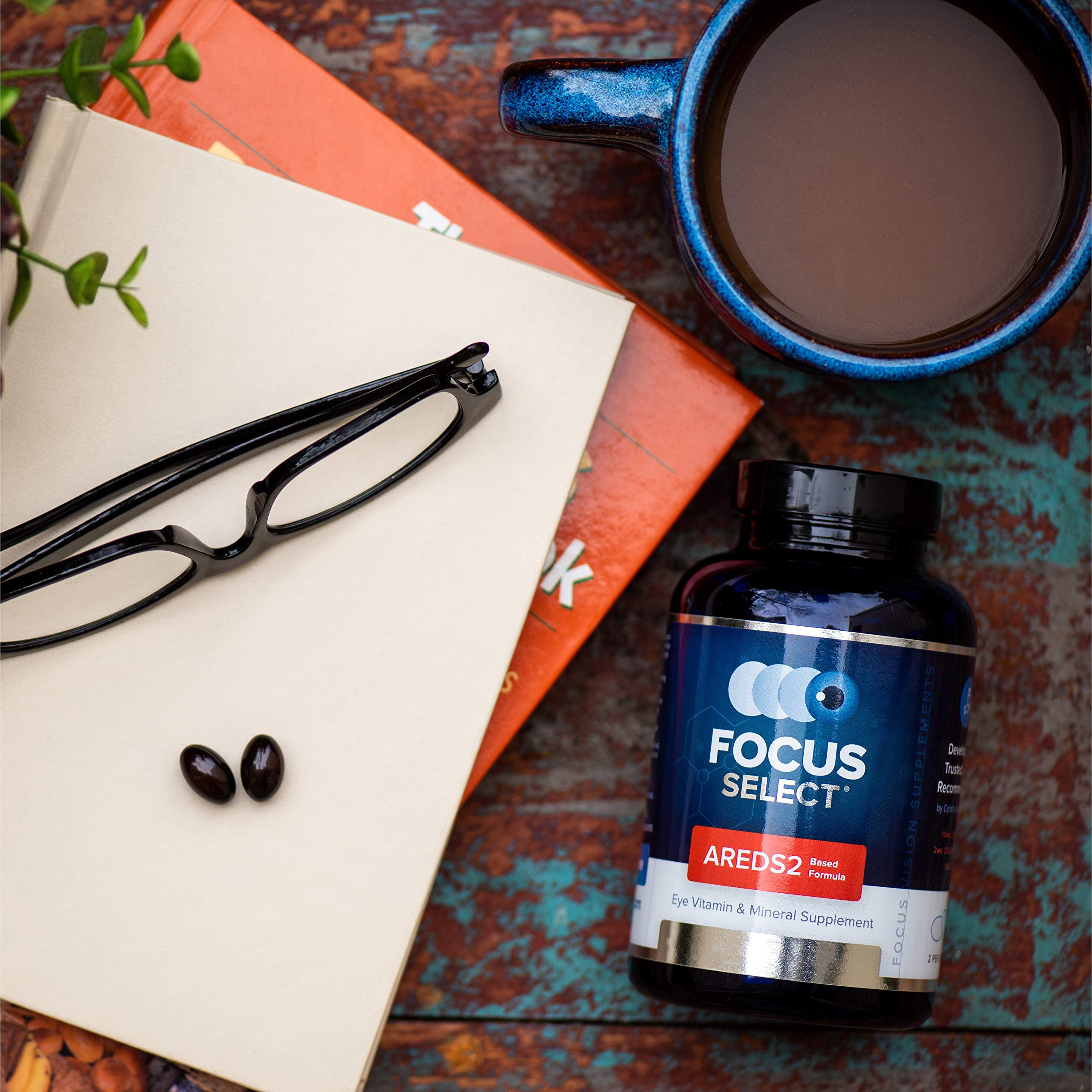 Etiqueta de Focus Vision con lista de ingredientes AREDS2 clara