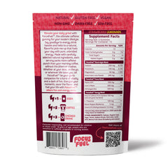 FocusFuel envase cerca de fresas y limón destacando sabor natural