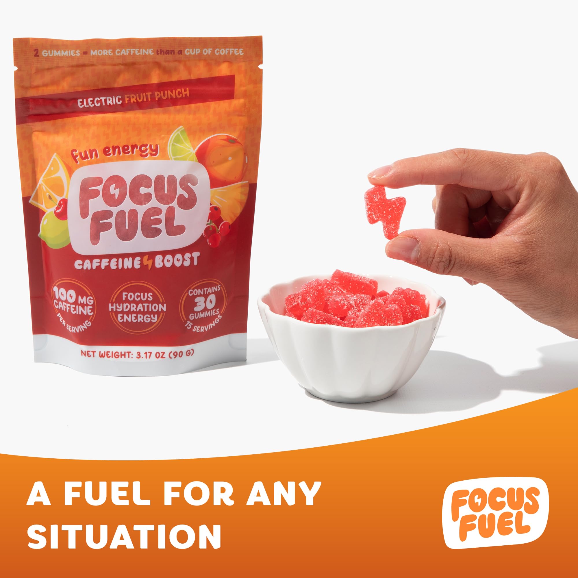 Atleta tomando FocusFuel antes del entrenamiento para energía sostenida