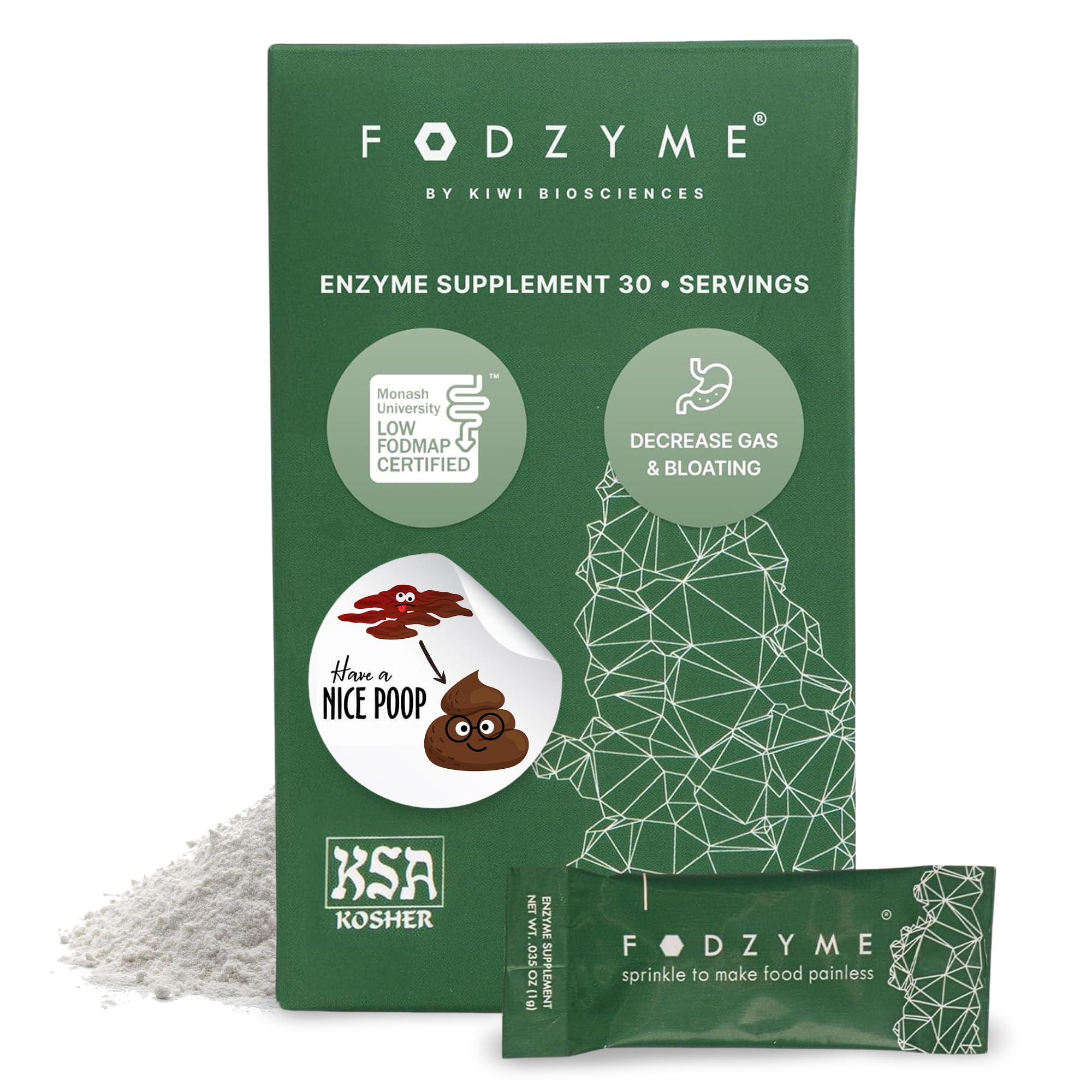FODZYME frente del empaque mostrando diseño y dosis prácticas