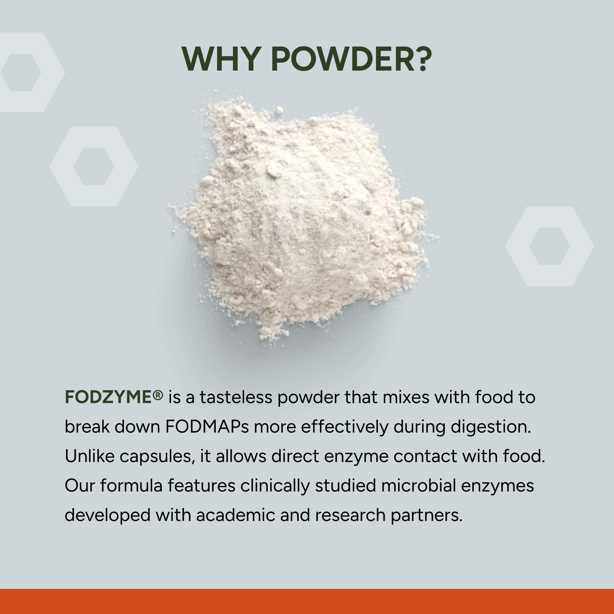 FODZYME espolvoreado sobre pan para reducir molestias por fructanos
