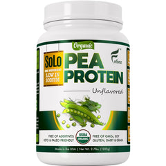 FOLONA envase frontal de SOLO proteína orgánica mostrando tamaño y diseño