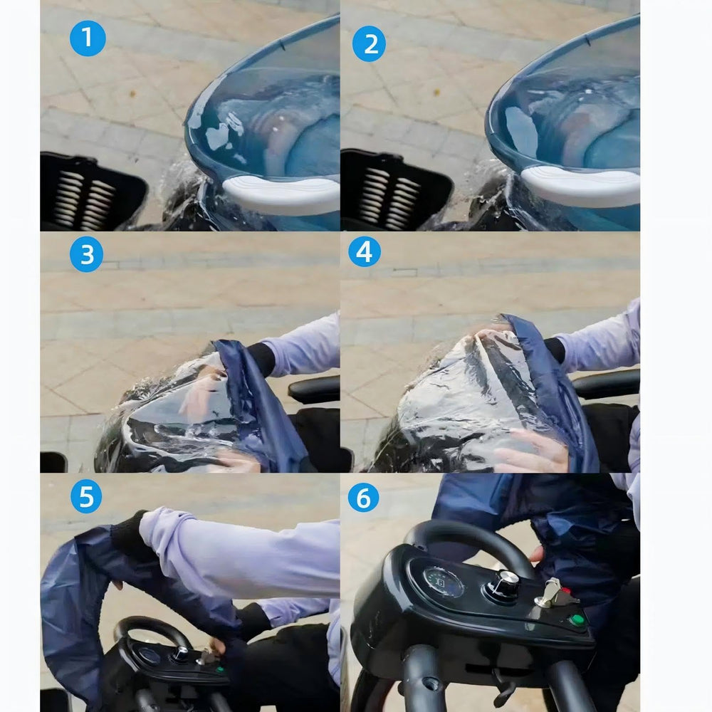 Fonakei funda plegada en mano que demuestra portabilidad fácil