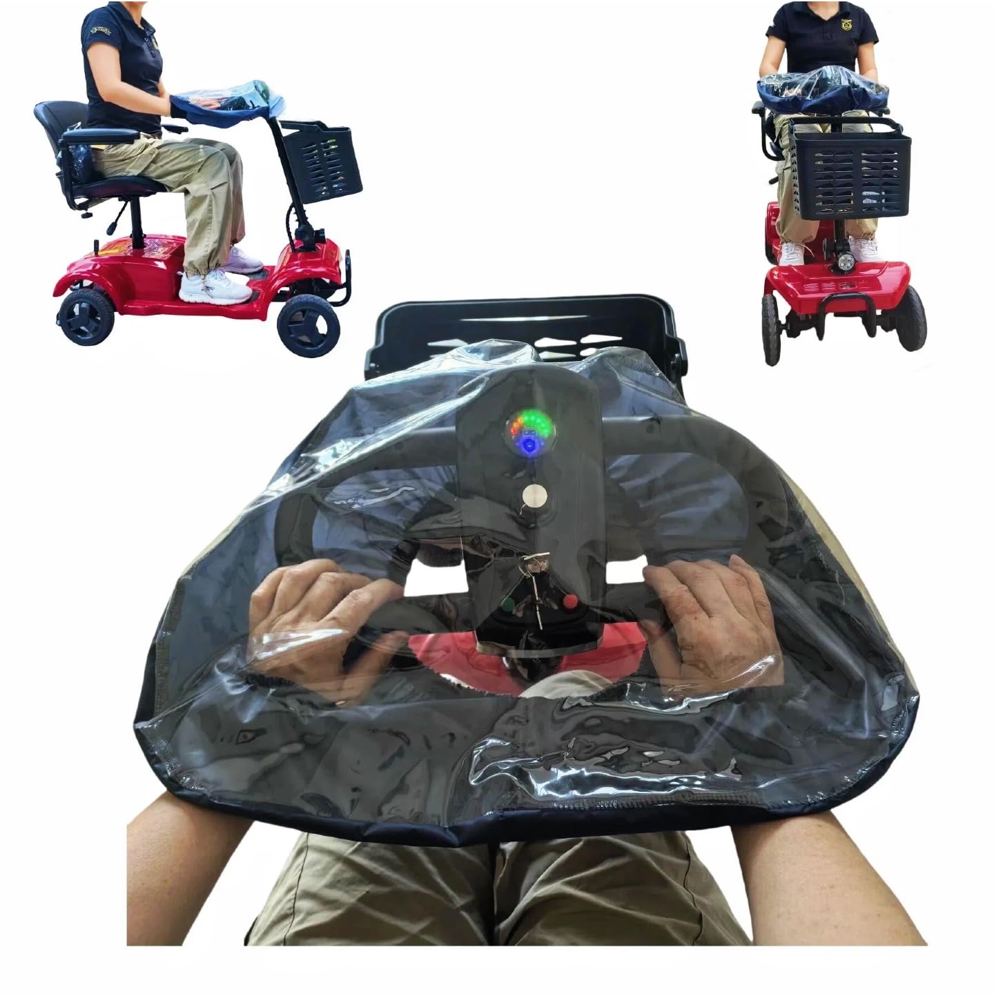 Fonakei funda tiller frontal mostrando protección clara y visibilidad