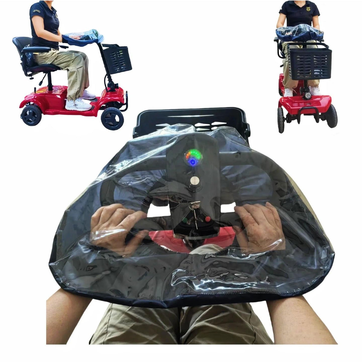 Fonakei funda tiller frontal mostrando protección clara y visibilidad