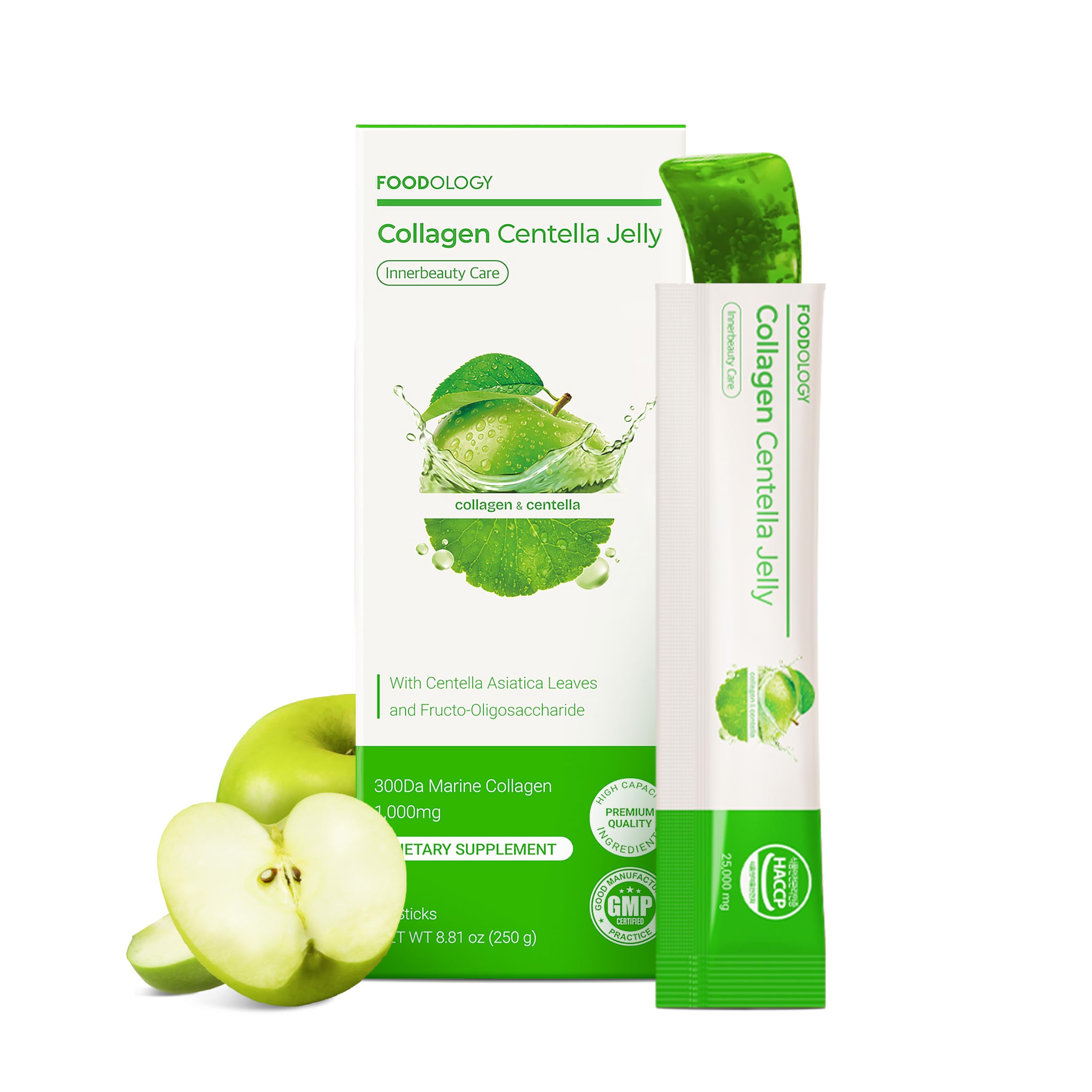 FOODOLOGY envase frontal mostrando 10 sticks y diseño atractivo