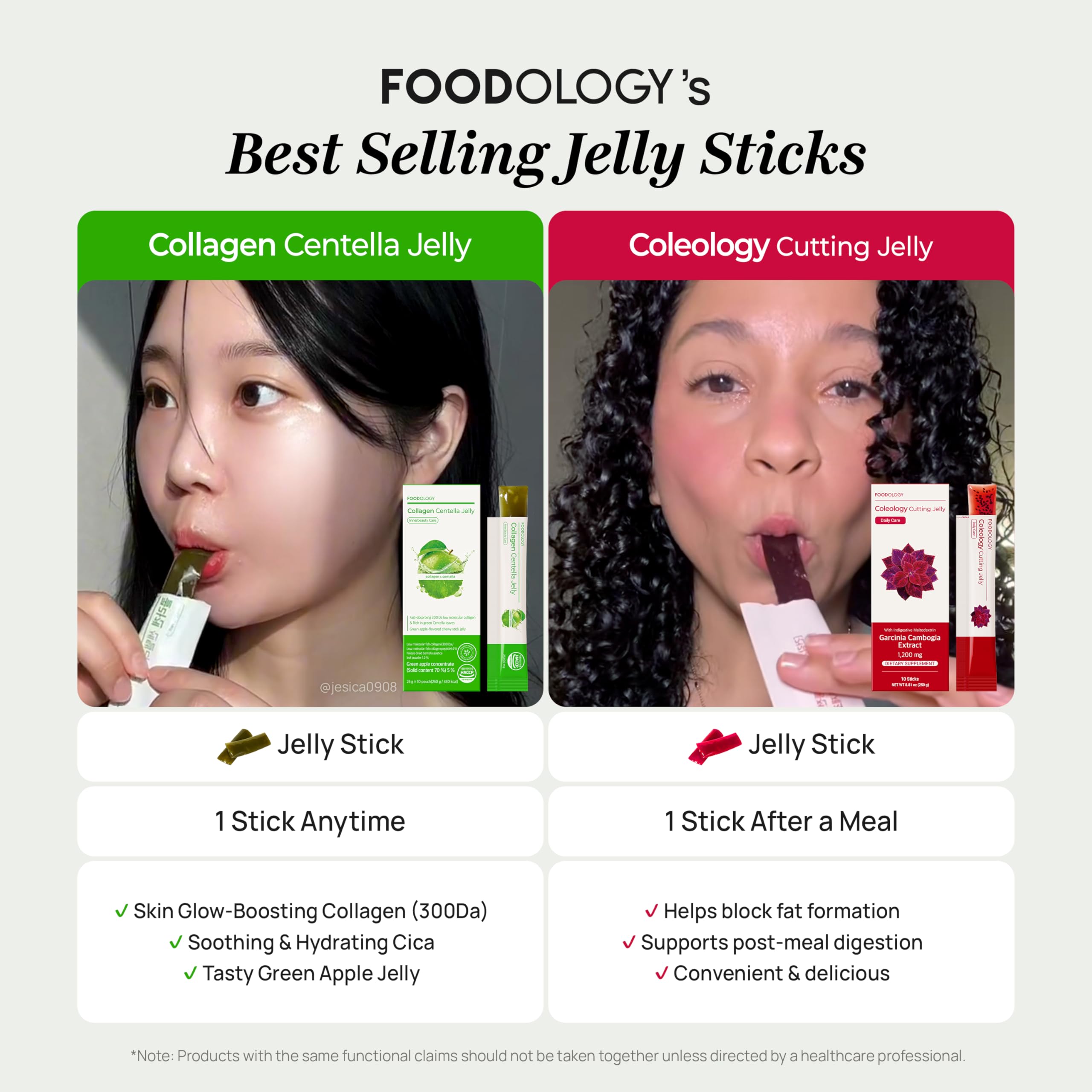 FOODOLOGY gelatina en mano demostrando la porción individual práctica