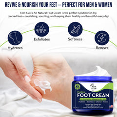 FOOT CURE imagen antes y después que ilustra mejora estética visible