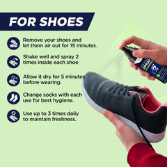 FOOT CURE detalle de etiqueta informativa con ingredientes y beneficios