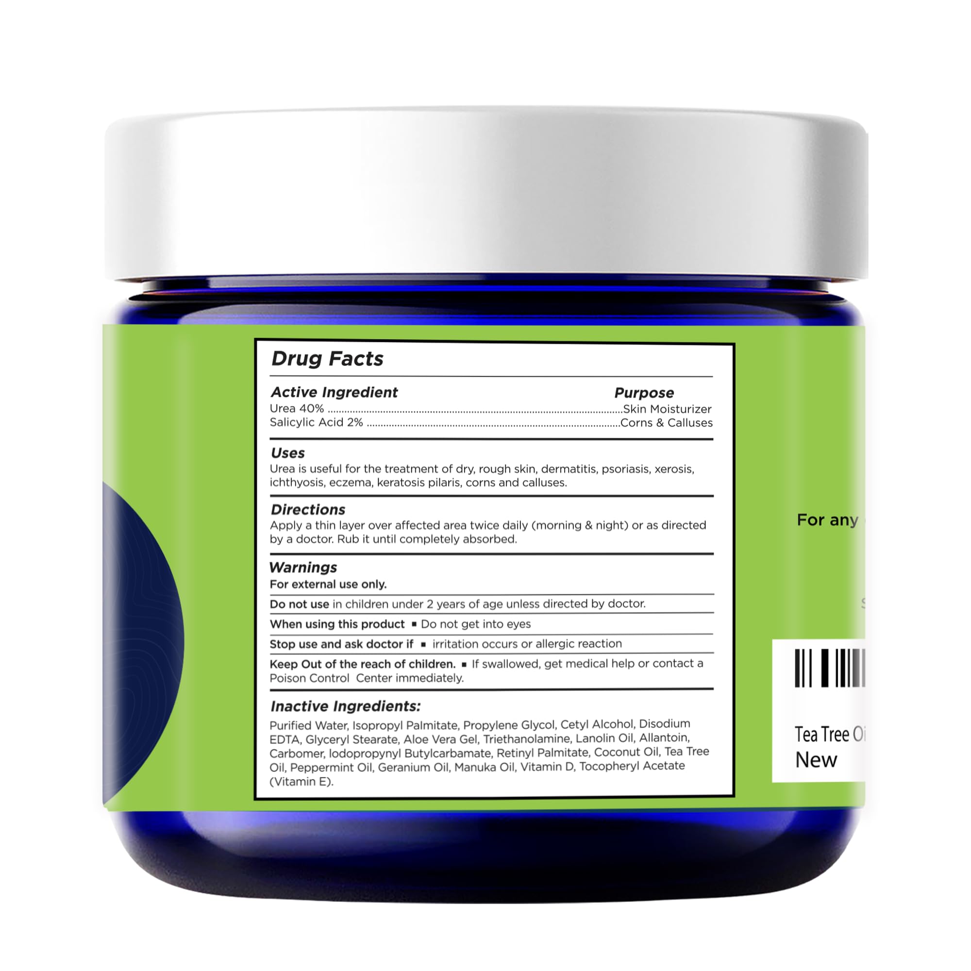 FOOT CURE textura cremosa en la mano que hidrata y se absorbe rápido